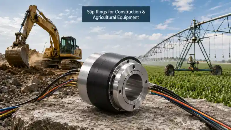 > Slip ring for construction and agricultural equipment used with an excavator and farm machinery > Slip ring for construction and agricultural equipment used with an excavator and farm machinery